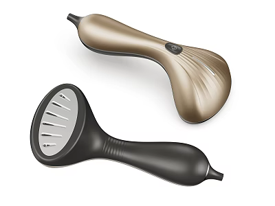 Household Electrical Appliances Handheld Massagers with Gold and Black Designs for Daily Use 3d model