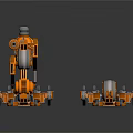 Modern machinery and equipment Mechanical processing Machine tools Processing tools Factory equipment 3d model