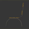 Modern Wooden Bench With Metal Legs And Slatted Seats Design