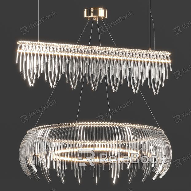 Light Luxury Crystal Chandelier Simple Chandelier Combination model