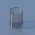 Gold And White Chopsticks In Transparent Glass Holder For Kitchen Utensils