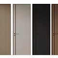 Modern Flush Doors with Various Wooden Textures and Color Options 3d model