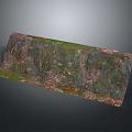 Natural Scenic Landscape with Lush Green Vegetation Covering Sloped Rocky Terrain