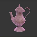 Vintage Metal Teapot With Classic Design Ornate Handle And Sturdy Base