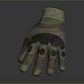 Tan Colored Daily Use Glove with Silver Protective Knuckle Plates and Comfortable Fit