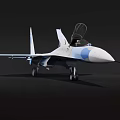 su-27 fighter remote control toy 3d model