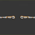 White and Orange Robotic Arms With Mechanical Joints And Gripping Hands