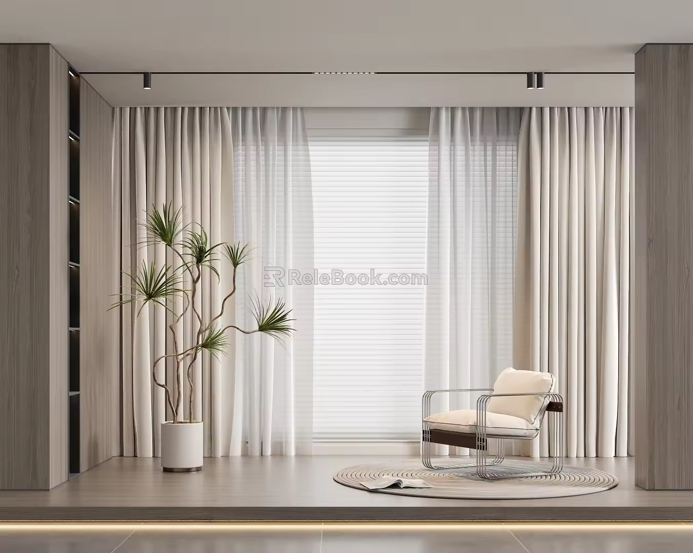 Modern Curtains 3d model