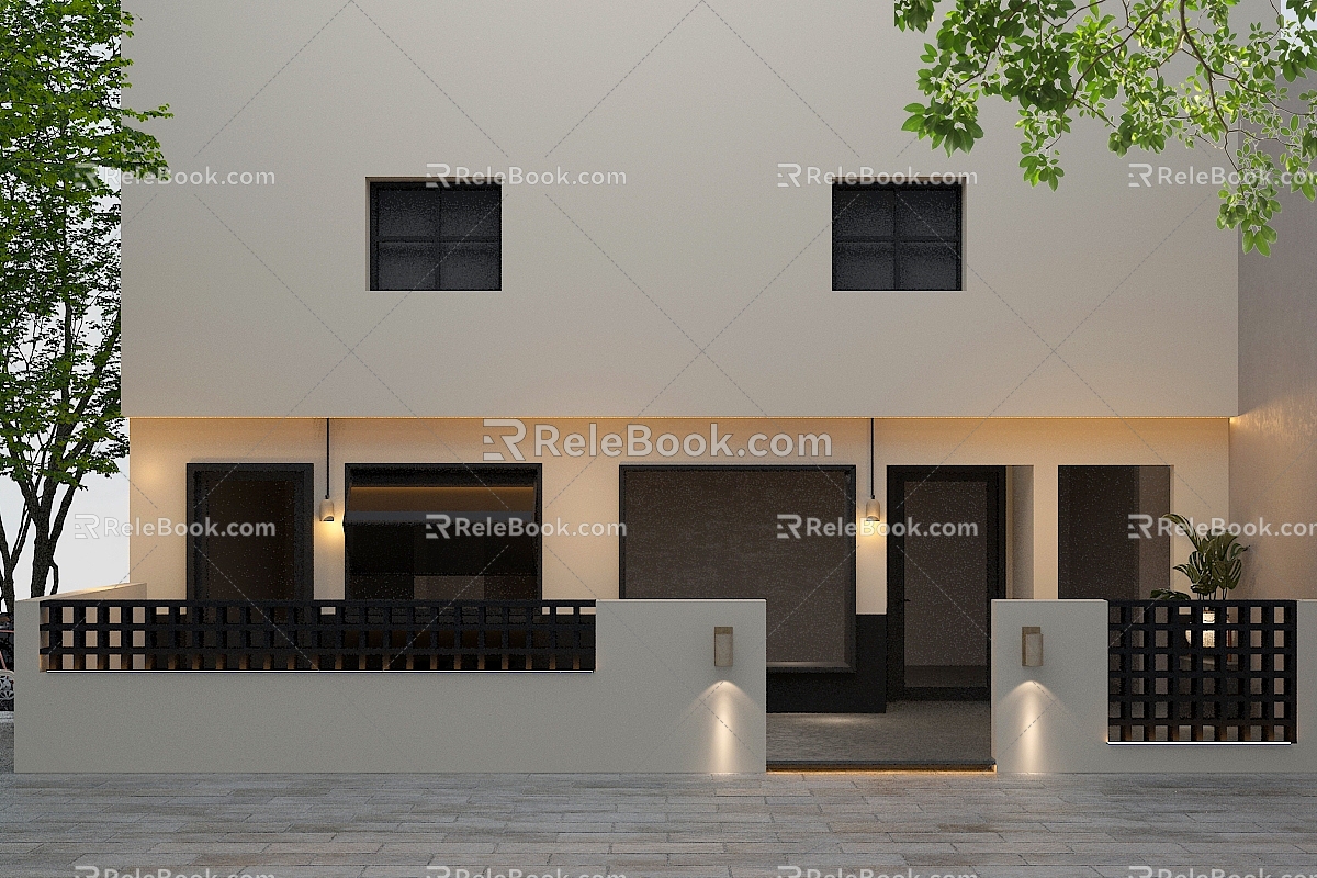 Modern Headband Courtyard 3d model