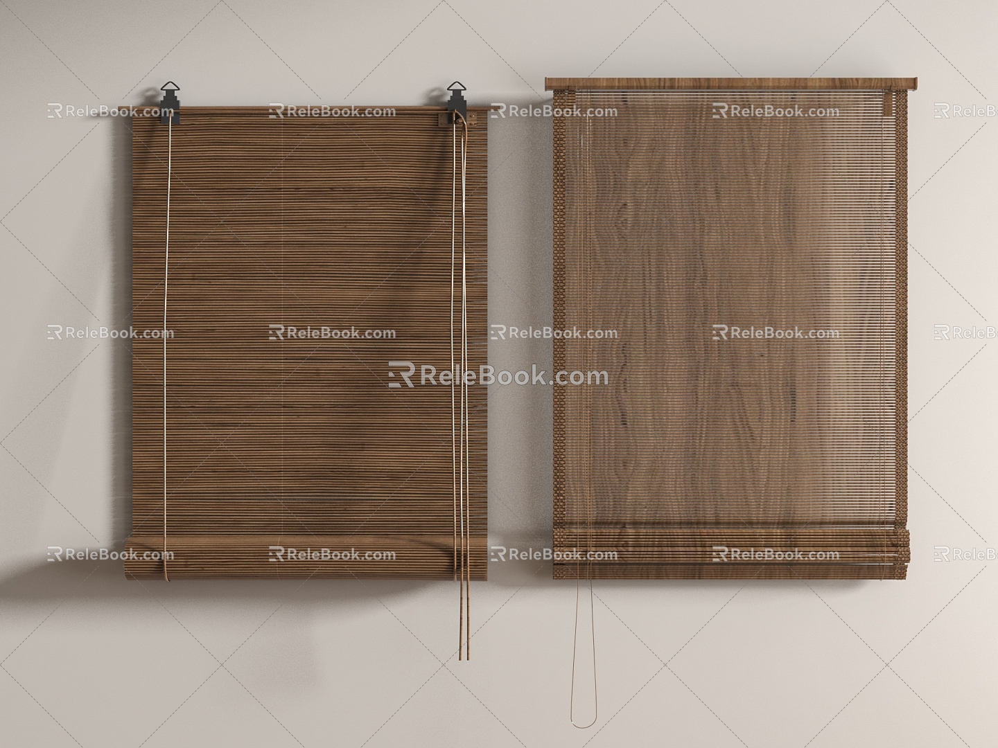 New Chinese-style Venetian Blinds Roller Blinds 3d model