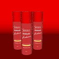 Sparkle Eau de Toilette Perfume Spray Bottles With Red Speckled Design And Gold Labels
