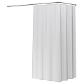 White Shower Curtain Essential Bath Accessory For Modern Bathroom Decor