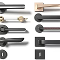 Modern Door Handles With Various Designs And Metal Finishes For Home Use