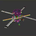 Advanced Multirotor Drone With Extended Rotor Arms And Central Sensor Module