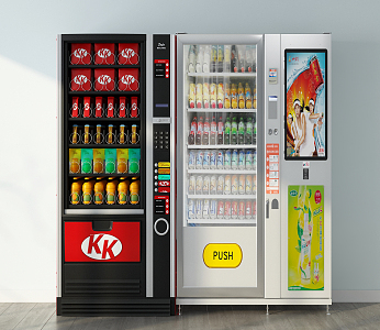 Modern refrigerator 3d model