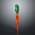 Fresh Carrot Vegetable With Green Leaves And Orange Root For Healthy Eating