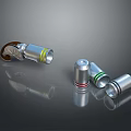 Modern Silver Metal Lighting Combination With Colorful Accent Rings And Various Designs For Home Interior