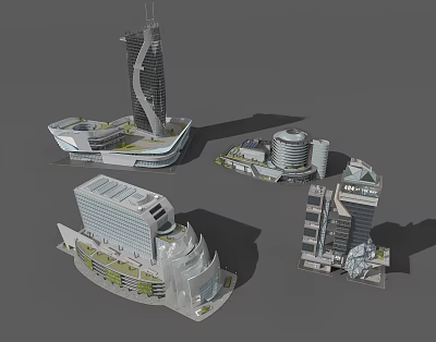 Modern Architecture Future Architecture 3d model