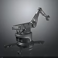 Sturdy Industrial Robotic Arm With Metal Construction Mechanical Joints And Stable Base