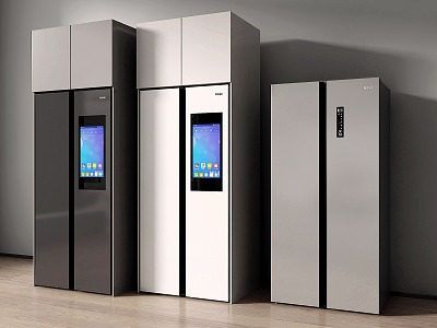 Refrigerator Smart Refrigerator Open Door Refrigerator Double Door Refrigerator 3d model