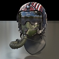 Pilot Helmet Helmet Flight Helmet Flying Helmet Low Face Number Low Model Simple Model Game Sub-era Film and Television Level Super Realistic High Precision 3d model