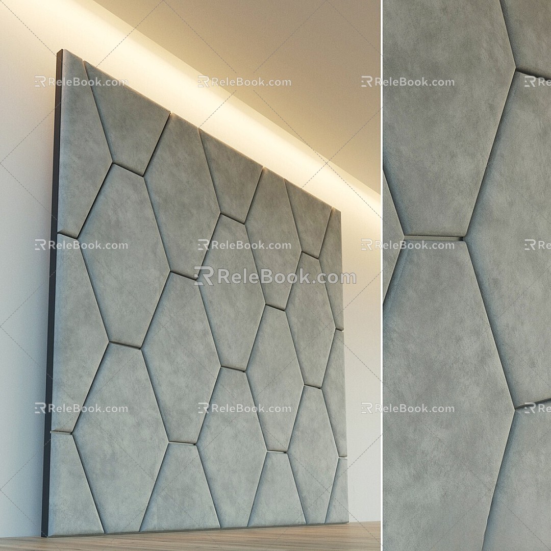 Modern Other Decorative Wall Soft Panel Lights 3d model