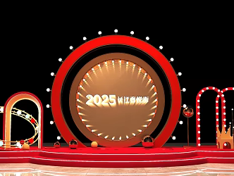 The stage is beautiful. 3d model
