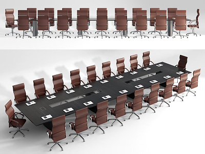 Modern Conference Table and Chair Conference Table and Chair Combination Conference Chair Office Chair model