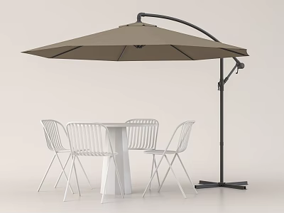 Outdoor leisure tables and chairs 3d model