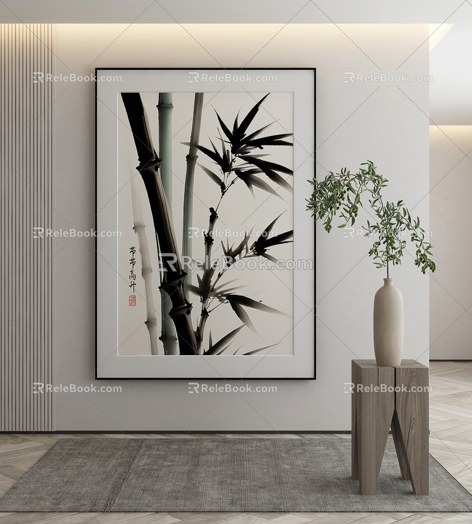 New Chinese Decorative Painting 3d model