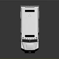 White Military Armored Vehicle with Roof Emergency Lights and Sturdy Design