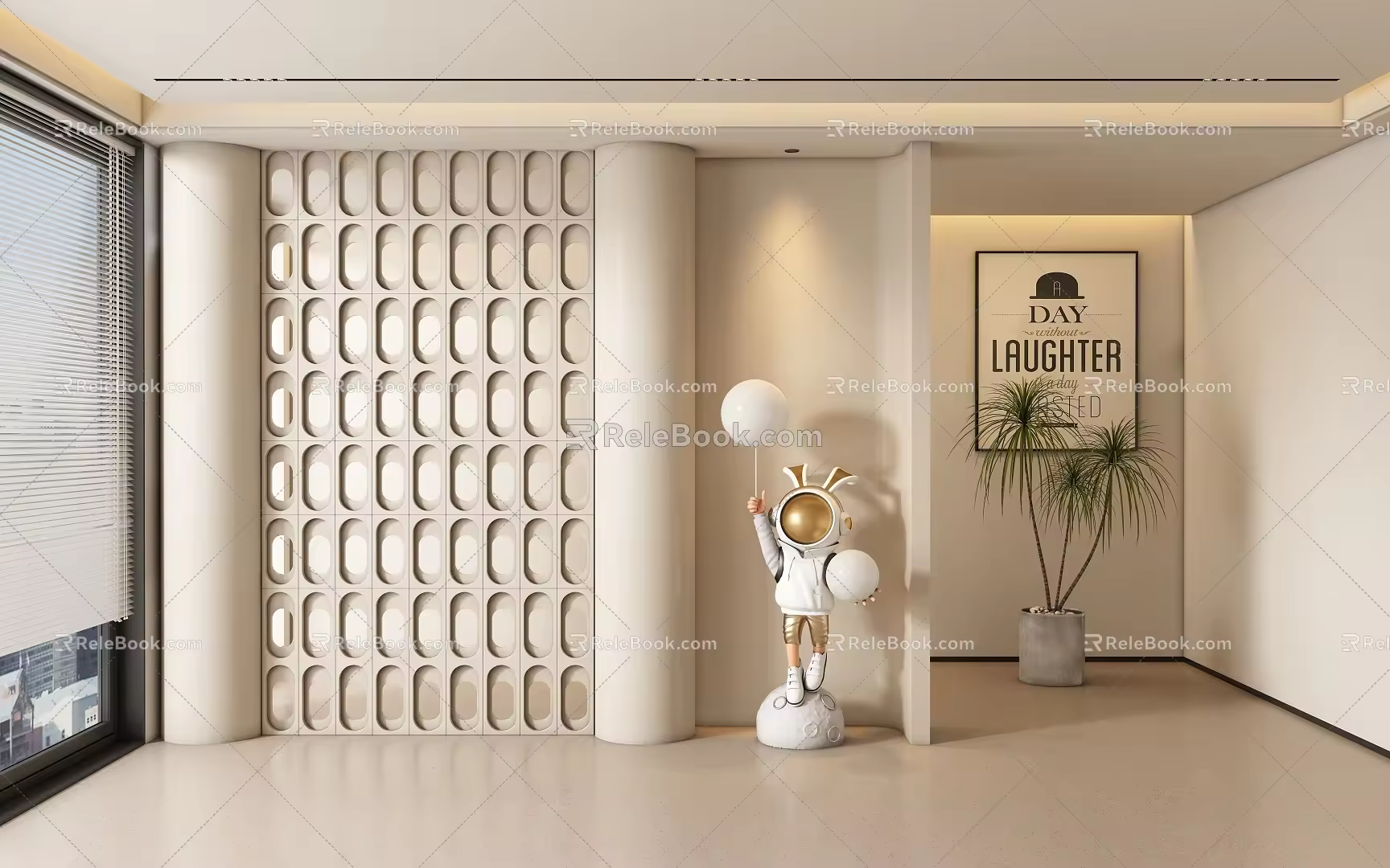 Entrance aisle partition 3d model
