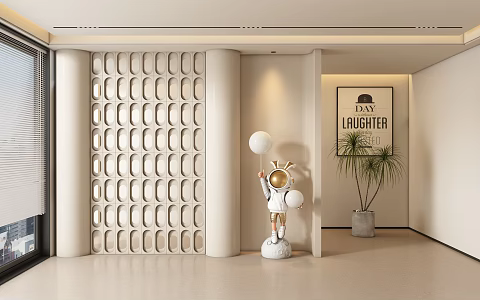 Entrance aisle partition 3d model