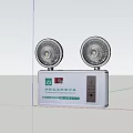 Fire Emergency Lighting Fixture With Two Lamps Wall Mounted Safety Equipment