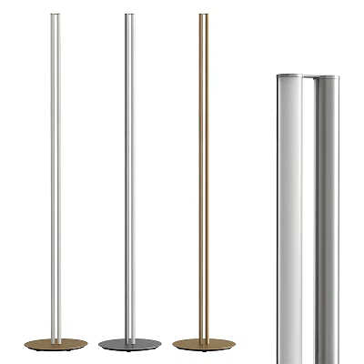 Modern Floor Lamps With Slim Pole Design In Different Color Finishes 3d model