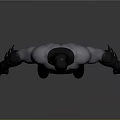 Batman Game Movie Character 3D Model With Gray Costume Yellow Utility Belt And Black Cowl