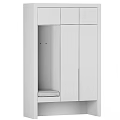 Modern Entryway Side Cabinet Interior Design With Storage Hooks Bench And Lighting 3d model