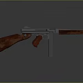 Vintage Weapons With Wooden Stocks And Metal Barrels On Black Stand