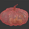 Unique Vibrant Colorful Textured Pumpkin With Blue Orange Green Speckled Rind