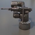 Turret Light Machine Gun Turret Science Fiction Turret Machine Gun Turret Low Face Number Low Model Simple Model Game Sub-era Film and Television Level Super Realistic High Precision 3d model