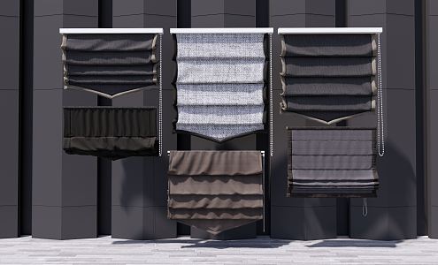 Modern Curtains 3d model