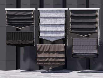 Modern Curtains 3d model