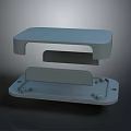 Ergonomic Computer Desktop Stand With Two Tier Platform And Stable Base Design