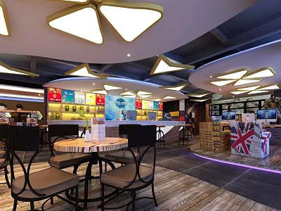 Internet cafes 3d model