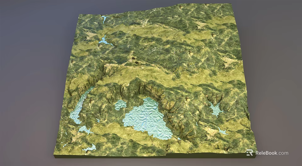 Commercial 3D Terrain Model Equipment For Geographic Topographic 3d model 