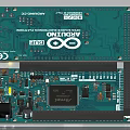 Arduino Uno Industrial Microcontroller Circuit Board With Electronic Components for Control Applications
