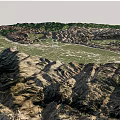 Comprehensive Aerial Planning of Mountain Surrounded River Valley with Green Urban Layout
