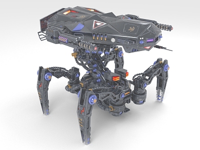 Armed Mecha Sci-Fi Machine Spider Machine Crab model