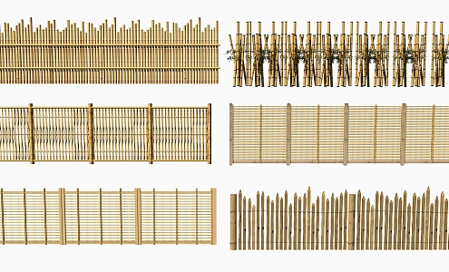 New Chinese Fence 3d model