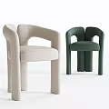 Modern Accent Lounge Chairs In Beige And Green With Curved Armrests For Home Decor